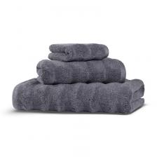 Полотенце махровое Hamam Ash Ribbed 100x150см, антрацит