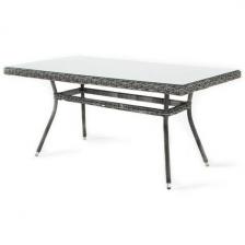 Плетеный стол из искусственного ротанга 160х90см, цвет графит 4SIS Латте YH-T4766G-1 graphite Плетеный стол из искусственного ротанга 160х90см, цвет графит 4SIS Латте YH-T4766G-1 graphite
