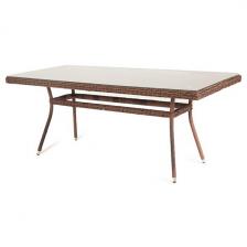 Плетеный стол из искусственного ротанга 160х90см, цвет коричневый 4SIS Латте YH-T4766G-1 brown Плетеный стол из искусственного ротанга 160х90см, цвет коричневый 4SIS Латте YH-T4766G-1 brown