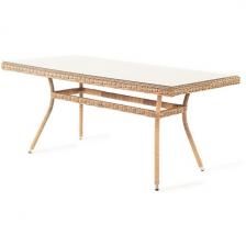 Плетеный стол из искусственного ротанга 160х90см, цвет соломенный 4SIS Латте YH-T4766G-1 Плетеный стол из искусственного ротанга 160х90см, цвет соломенный 4SIS Латте YH-T4766G-1