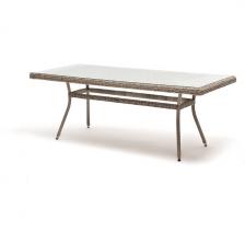 Плетеный стол из искусственного ротанга 200х90см, цвет бежевый 4SIS Латте YH-T4766G-2 beige Плетеный стол из искусственного ротанга 200х90см, цвет бежевый 4SIS Латте YH-T4766G-2 beige