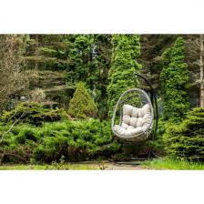 "Венеция" подвесное кресло-кокон из искусственного ротанга, цвет серый с бежевой подушкой 4SIS арт.УТ-00009381 "Венеция" подвесное кресло-кокон из искусственного ротанга, цвет серый с бежевой подушкой 4SIS арт.УТ-00009381