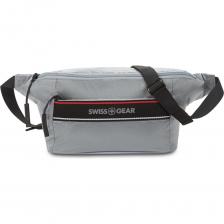 Сумка на пояс SWISSGEAR светло-серая, полиэстер с плетением рип-стоп, 38x5x15 см 3991404521 Сумка на пояс SWISSGEAR светло-серая, полиэстер с плетением рип-стоп, 38x5x15 см 3991404521