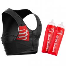 Сумки и рюкзаки Compressport Рюкзак для бега + 2 мягкие фляжки по 500мл Черный, M Сумки и рюкзаки Compressport Рюкзак для бега + 2 мягкие фляжки по 500мл Черный, M