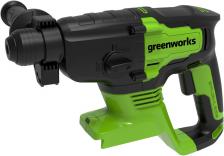 Перфоратор Greenworks GD24SDS2 24V аккумуляторный бесщеточный зеленый Перфоратор Greenworks GD24SDS2 24V аккумуляторный бесщеточный зеленый