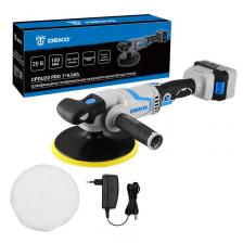 Шлифмашина полировальная аккумуляторная бесщеточная DEKO CPDU20 PRO, 180 мм, 20В, 1x4.0Ач, цена за 1 шт. Шлифмашина полировальная аккумуляторная бесщеточная DEKO CPDU20 PRO, 180 мм, 20В, 1x4.0Ач, цена за 1 шт.