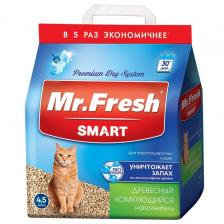 Mr.Fresh комкующийся древесный наполнитель для короткошерстных кошек (4,2 кг) Mr.Fresh комкующийся древесный наполнитель для короткошерстных кошек (4,2 кг)
