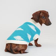 Petmax Свитер с облачками для кошек и собак, 2XL, голубой Petmax Свитер с облачками для кошек и собак, 2XL, голубой