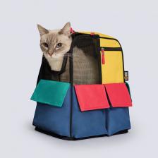 RURRI Рюкзак-переноска для кошек и собак мелких пород Hawaii, 29x20x33 см RURRI Рюкзак-переноска для кошек и собак мелких пород Hawaii, 29x20x33 см