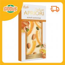 Шоколад белый Априори с миндалем фисташкой и цукатами апельсина Шоколад белый Априори с миндалем фисташкой и цукатами апельсина