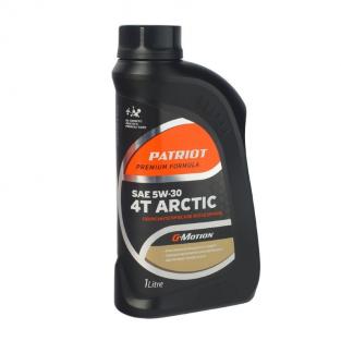 Масло для 4t тактного мотора триммера полусинтетическое Patriot G-Motion 5W30 4Т ARCTIC 850030100, 1л