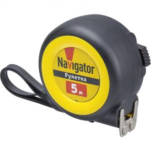 Рулетка Navigator 80 258 NMT-Ru01-A-5-19 (автостоп, 5 м*19 мм), цена за 1 шт.