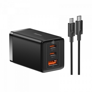 Сетевое зарядное устройство Xiaomi Baseus GaN5 Pro Fast Charger 2C+U 65W CH Black (CCGAN65S5)