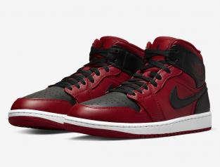 Кроссовки Air Jordan 1 Mid Reverse Bred 554724-660 US 9.5/ СМ 27.5/ EUR 43