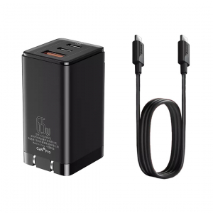 Сетевое зарядное устройство Xiaomi Baseus GaN2 Pro Quick Charger 2C+U 65W CH Black (CCGAN65UC)