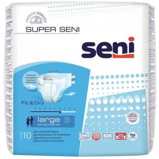 Seni Подгузники для взрослых Super, 100-150 см., L (10 шт.)