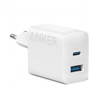 Сетевое зарядное устройство Anker 312 A2348 20W USB + USB-C белое