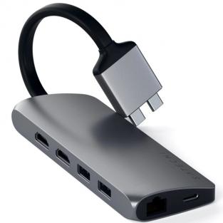 Хаб Satechi USB-C 8 в 1 (ST-TCDMMAM) Space Gray