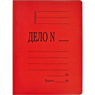 Скоросшиватель картонный Attache Дело № А4 до 200 листов красный (плотность 360 г/кв.м)