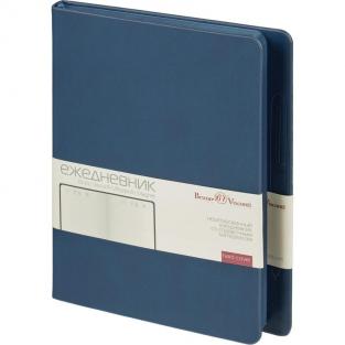 Ежедневник недатированный Bruno Visconti Megapolis Magnet искусственная кожа А5 120 листов синий (синий обрез)