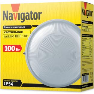 Светильник Navigator 94 806 NBL-R1-100-E27/WH (НПБ 1101 / НПП 1101), цена за 1 шт.