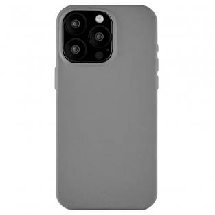 Чехол uBear Capital Leather Case для iPhone 15 Pro MagSafe серый