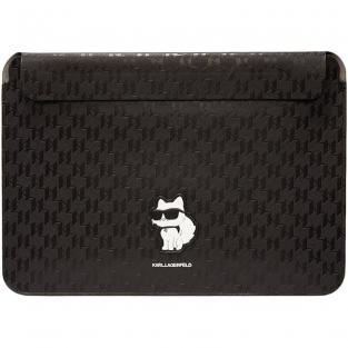 Чехол Karl Lagerfeld Saffiano Sleeve Monogram NFT Choupette, чёрный (KLCS14SAKHPCK)