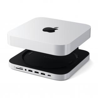 Док-станция Satechi Stand & Hub For Mac Mini / Studio With NVMe SSD Enclosure Silver