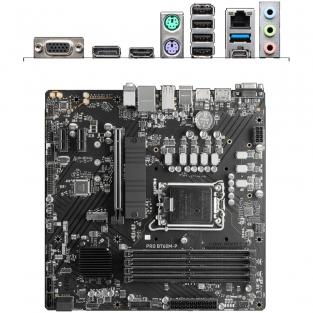 Материнская плата MSI Pro B760M-P B760 Socket-1700 4xDDR5, 4xSATA3, RAID, 2xM.2, 1xPCI-E16x, 1xUSB3.2, 1xUSB3.2 Type C, D-Sub, DP, HDMI, Glan, mATX