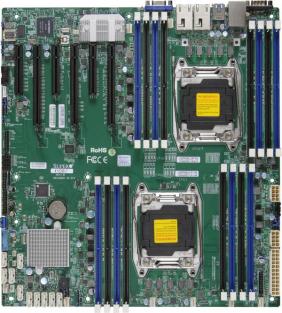 Материнская плата Supermicro X10DRI-T Intel S2011 E-ATX, 16xDDR4, 10xSATA, 2x10GbE,IPMI, Video