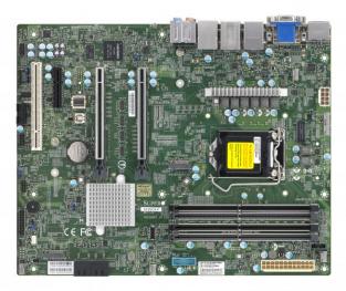 Материнская плата Supermicro X12SCA-F Intel W480 ATX 1x1200 4xDDR4-2933 UDIMM Поддержка ECC 2x M.2,4x SATA 3.0 RAID 0,1,5 MBD-X12SCA-F-B