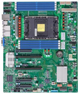 Материнская плата Supermicro X13SEI-TF-B Intel C741 E-ATX 1x4677 8xDDR5-4800 RDIMM Поддержка ECC Поддержка Reg ECC 10x SATA 3.0,2x M.2,2x MCIO PCIe 5.0x8 (4x NVMe) RAID 0,1,10,5 MBD-X13SEI-TF-B