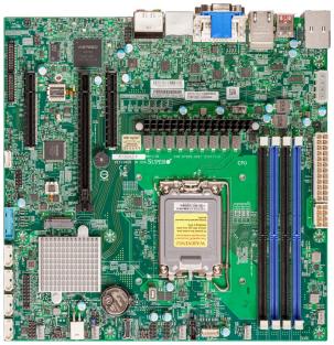 Материнская плата Supermicro X13SAZ-Q-B Intel Q670E Micro-ATX 1x1700 4xDDR5-4400 UDIMM 1x M.2,4x SATA 3.0 RAID 0,1,10,5 MBD-X13SAZ-Q-B