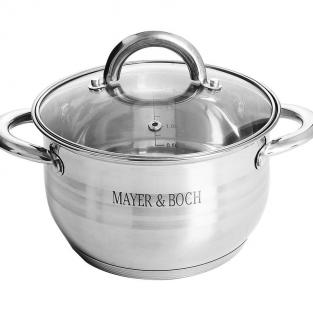 Mayer&Boch Кастрюля Mayer & Boch 24031 2.8 л нержавеющая сталь с крышкой