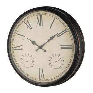 настенные часы Часы настенные Aviere 29513 с термометром и гигрометром (40x40x8 см)
