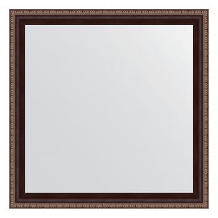 Зеркало в багетной раме - махагон с орнаментом 50 mm (63x63 cm)(EVOFORM)