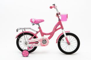 Велосипед 12 ZIGZAG GIRL розовый С РУЧКОЙ