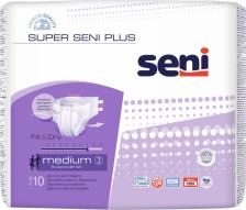 Подгузники/впитывающие трусы Seni Подгузники для взрослых Super Plus Medium, 10шт