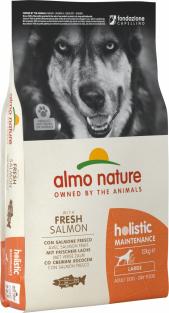 Almo Nature Сухой корм Holistic Adult Dog Large with Salmon and Rice с лососем и рисом для взрослых собак крупных пород 12кг