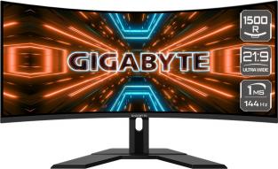  Gigabyte G34WQC [34", 350 кд/м2, 144 Гц, 1 мс, HDMI, VGA, DVI, DisplayPort, 3440 x 1440]