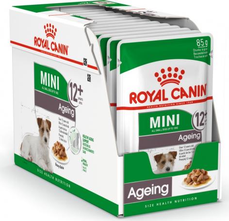 Royal Canin Пауч Mini Ageing 12+ Sause-Sobe кусочки в соусе собе для собак мелких пород старше 12лет 85г – фото 2 Royal Canin Пауч Mini Ageing 12+ Sause-Sobe кусочки в соусе собе для собак мелких пород старше 12лет 85г – фото 2