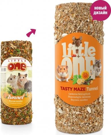 Little One Лакомство-игрушка для грызунов Туннель малый для мышей, хомячков и др. 120г Little One Лакомство-игрушка для грызунов Туннель малый для мышей, хомячков и др. 120г