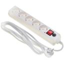 Сетевой фильтр Buro 500SH-3-W, 5 розеток, с/з, 10А / 2200 Вт 5 5 3 м 0.75 кв. мм 55 мм 41 мм белый