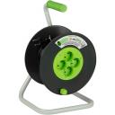 Удлинитель 4-х местный без заземления 15 метров на пластиковой катушке ЭРА KAT-2x0.75-15m