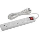 Удлинитель 5-и местный без заземления 1,5 метра ЭРА U-5s-1,5m-2x1