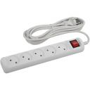 Удлинитель 5-и местный без заземления 3 метра ЭРА U-5s-3m-2x1