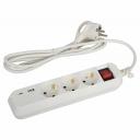 UB-3es-1,5m-USB Удлинитель электрический ЭРА UB-3es-1,5m-USB c заземлением с выключателем 3 розетки + 1xUSBA+1xUSBC 1,5м 10А, цена за 1 шт