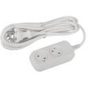 Удлинитель 2-х местный без заземления 5 метров ЭРА UDL-10-250