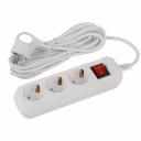 UDL-10-350-ES Удлинитель электрический ЭРА UDL-10-350-ES Greenline 3 розетки с заземлением с выключателем 5м ПВС 3x0.75мм2, цена за 1 шт