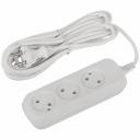 UDL-10-350 Удлинитель электрический ЭРА UDL-10-350 Greenline 3 розетки без заземления 5м ПВС 2x0.75мм2, цена за 1 шт